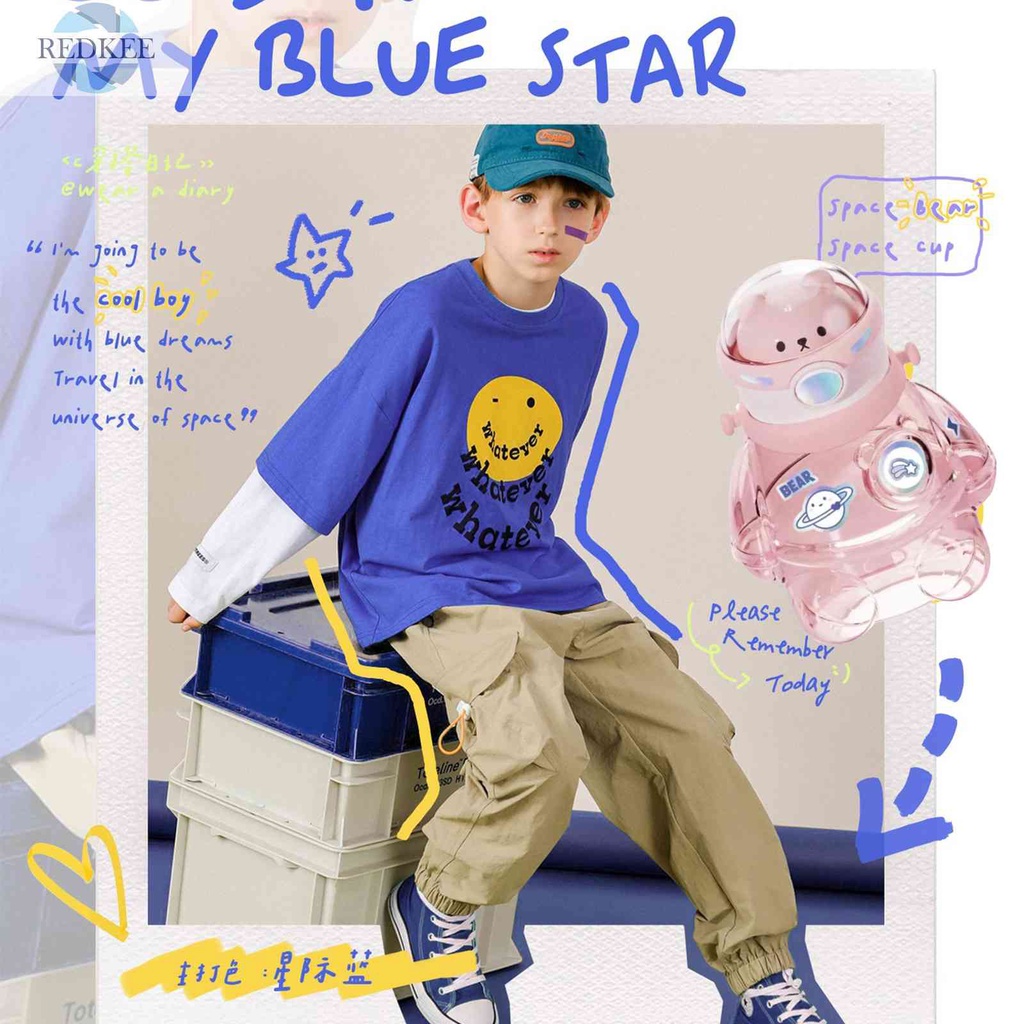 Bình Nước 700ml Hình Gấu Dễ Thương