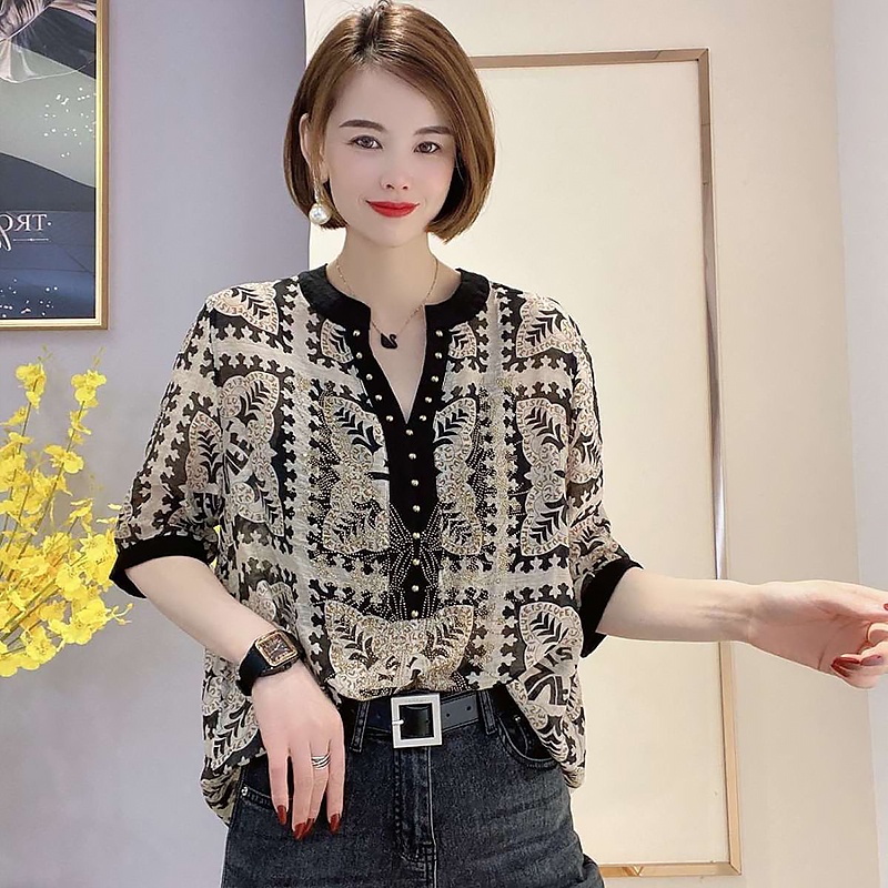 Áo Sơ Mi Thiết Kế Mới Thời Trang Mùa Hè Theo Phong Cách Châu Âu Dành Cho Nữ