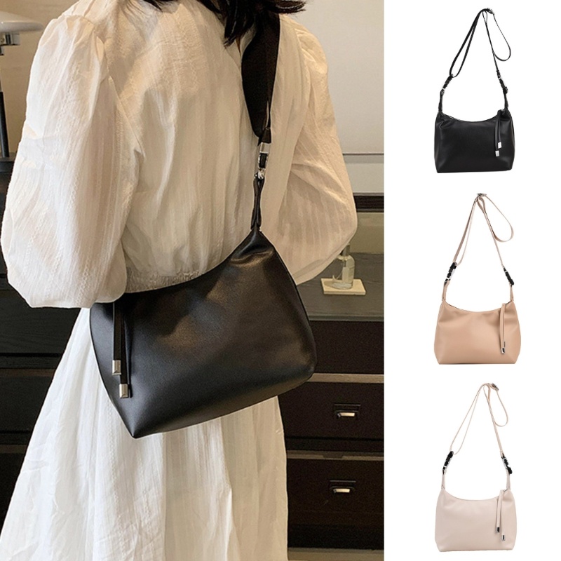 Túi Xách Đeo Chéo Vai Dạng Nhỏ Mềm Gọn Nhẹ Đa Năng Có Dây Điều Chỉnh Được Phong Cách Retro Cho Nữ