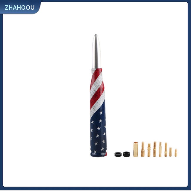 ☃Phụ Kiện Trang Trí Nhà Cửa Độc Đáo Sáng Tạo☃ Ăng Ten Cao Su Hình Lá Cờ Mỹ Kèm Ốc Vít Trang Trí Xe Hơi