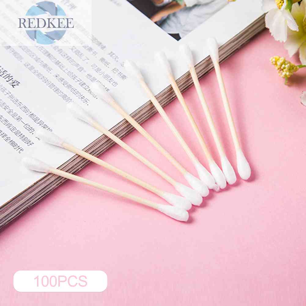 Set 100 Tăm Bông Y Tế Hai Đầu Sử Dụng Một Lần Tiện Lợi