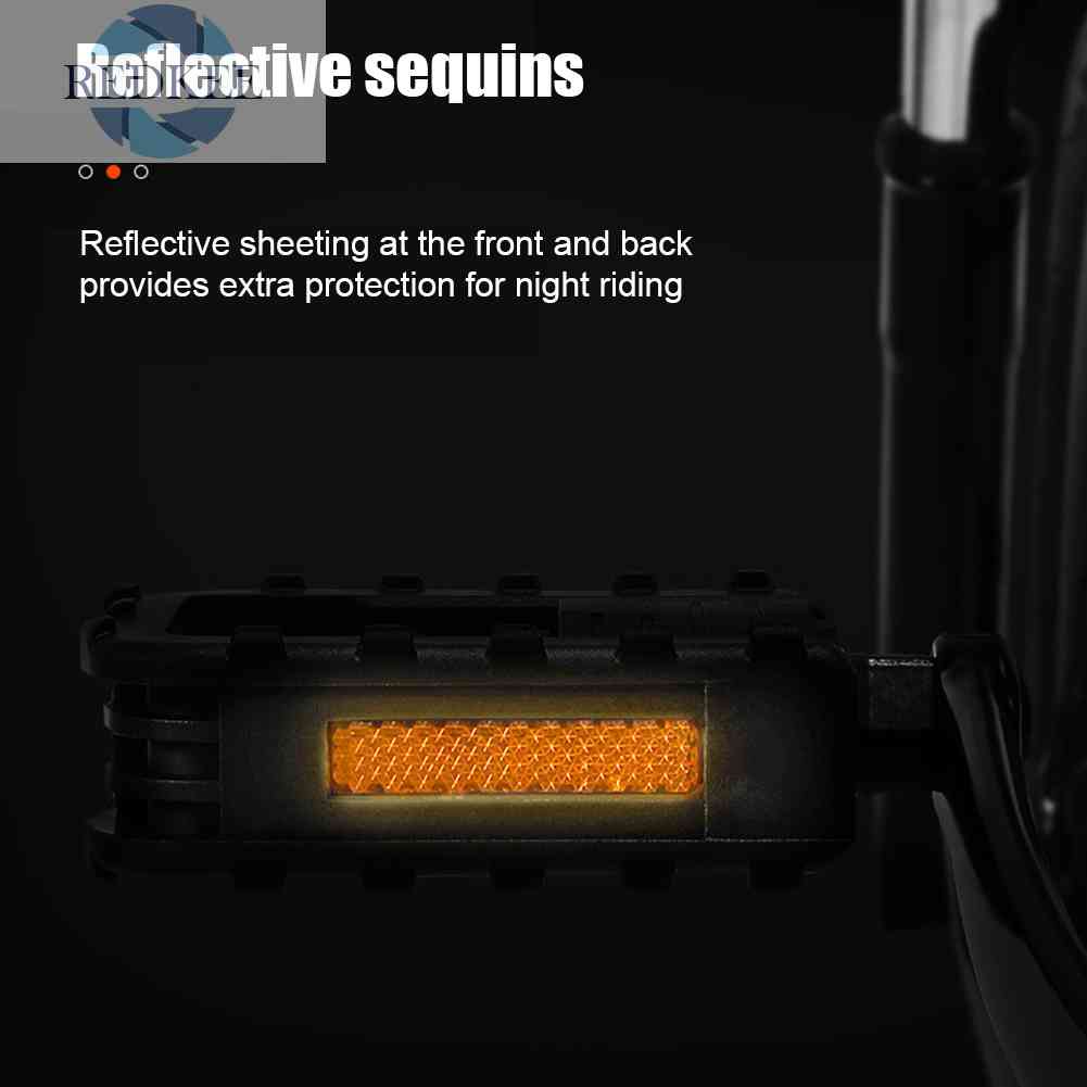 Bàn Đạp Xe Đạp Leo Núi Gấp Gọn Chống Trượt Kèm Phản Quang Chuyên Dùng