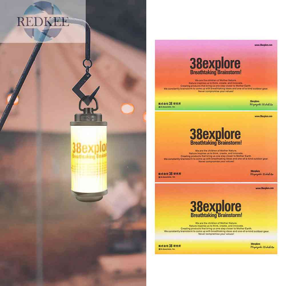 Set 3 Miếng Dán Trang Trí Đèn 38 Explore 38-KT Tiện Dụng Khi Đi Cắm Trại
