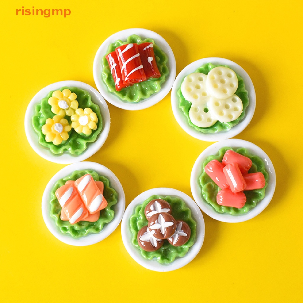 Set 5 Đĩa Nấu Ăn Mini Đồ Chơi Cho Nhà Búp Bê