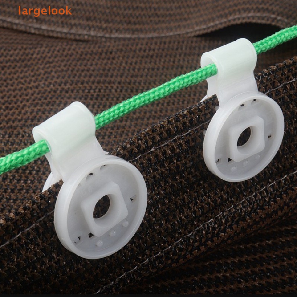 [Biglook] Set 10 Kẹp Lưới Che Nắng Màu Trắng Dùng Để Cài Đặt Tấm Lưới Chống Côn Trùng Trong Vườn Nhà