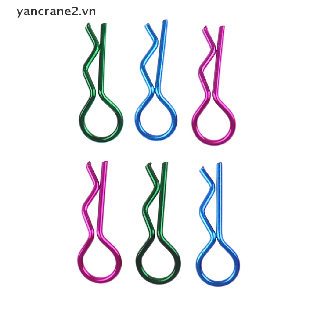 Set 10 Kẹp Chữ R Bằng Thép Không Gỉ Cho Xe Điều Khiển Từ Xa Redcat HSP 1 / 10 {yancrane2.vn}