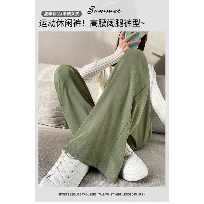 Quần Thể Thao Ống Rộng Thời Trang Mùa Hè Dành Cho Nữ