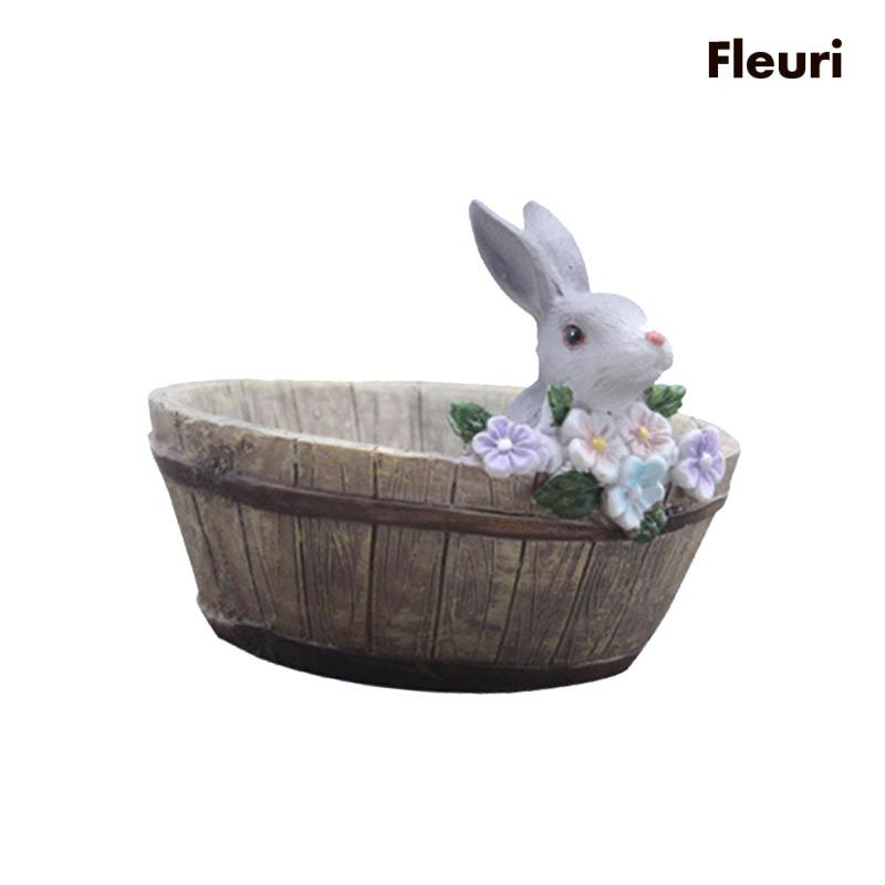 Bình Hoa Để Bàn Hình Thỏ Sáng Tạo Trang Trí Khách Sạn / Phòng Ngủ