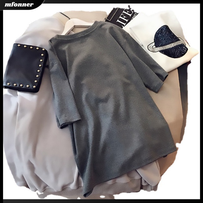 Áo Thun Tay Ngắn Dáng Rộng In Hoạt Hình Khủng Long Đáng Yêu Cho Nữ