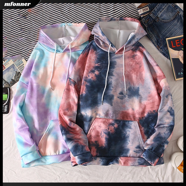 Áo Hoodie Nhuộm Màu Thời Trang Thu Đông Cho Nữ