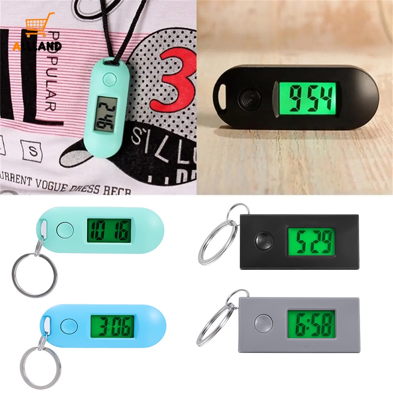 Đồng Hồ Điện Tử Mini Bỏ Túi Có Móc Khóa / Đồng Hồ Kỹ Thuật Số Yên Tĩnh / Thể Thao Ngoài Trời HD Màu