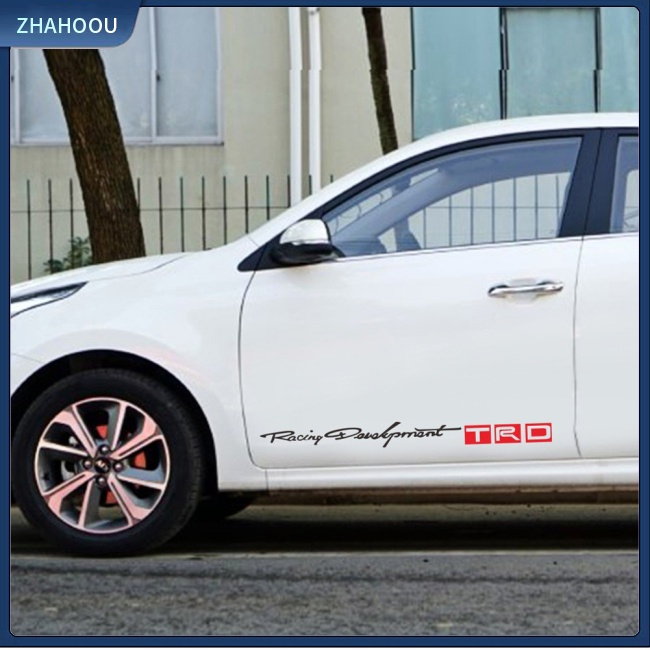 ☃Nhà Cửa☃ 1 Cặp Đề Can Vinyl Dán Trang Trí Thân / Cửa Xe Hơi Hình Chữ Trd