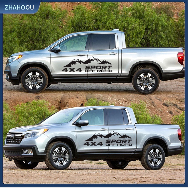 ☃Nhà Cửa☃ 1 Cặp Nhãn Dán Trang Trí Cửa Xe Hơi D-862 Họa Tiết Ngọn Núi Độc Đáo