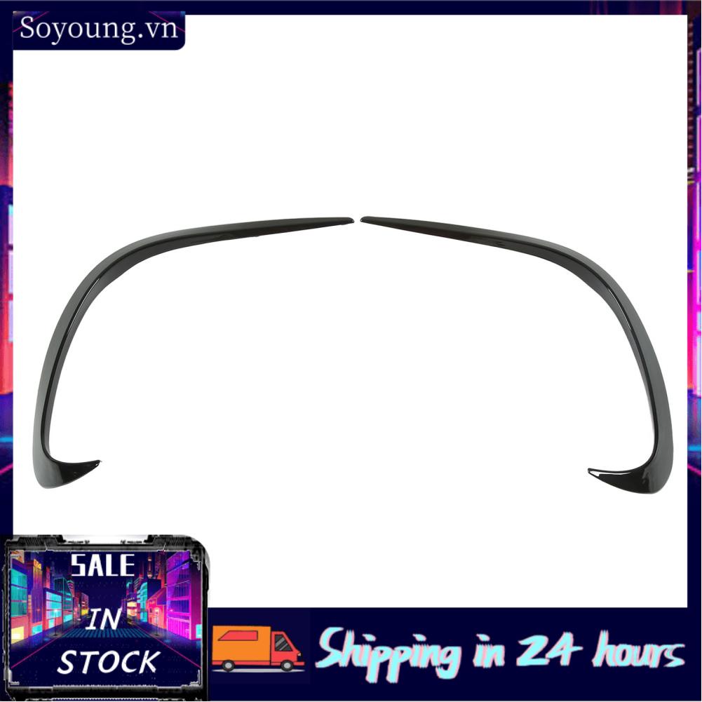 Soyoung Bumper Lip Spoiler Diffuser  Front Air Rust Proof Tight Installation Glossy Black for Car