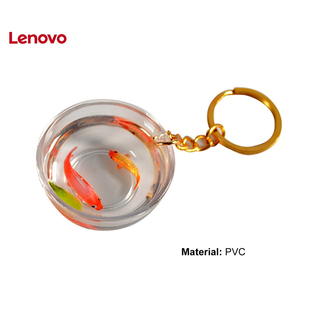 Móc Khóa Hình Cá Koi May Mắn Mini Trong Suốt Đa Năng Trang Trí Ba Lô