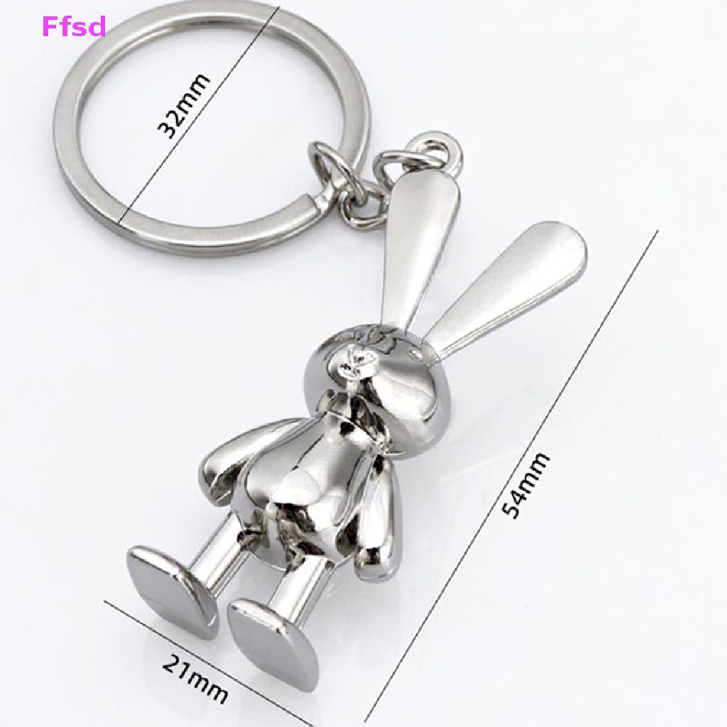 {Ffsd} Móc Khóa Kim Loại Mặt Hình Thỏ Hoạt Hình Quà Tặng Cho Nam Và Nữ * Hàng Bán Chạy