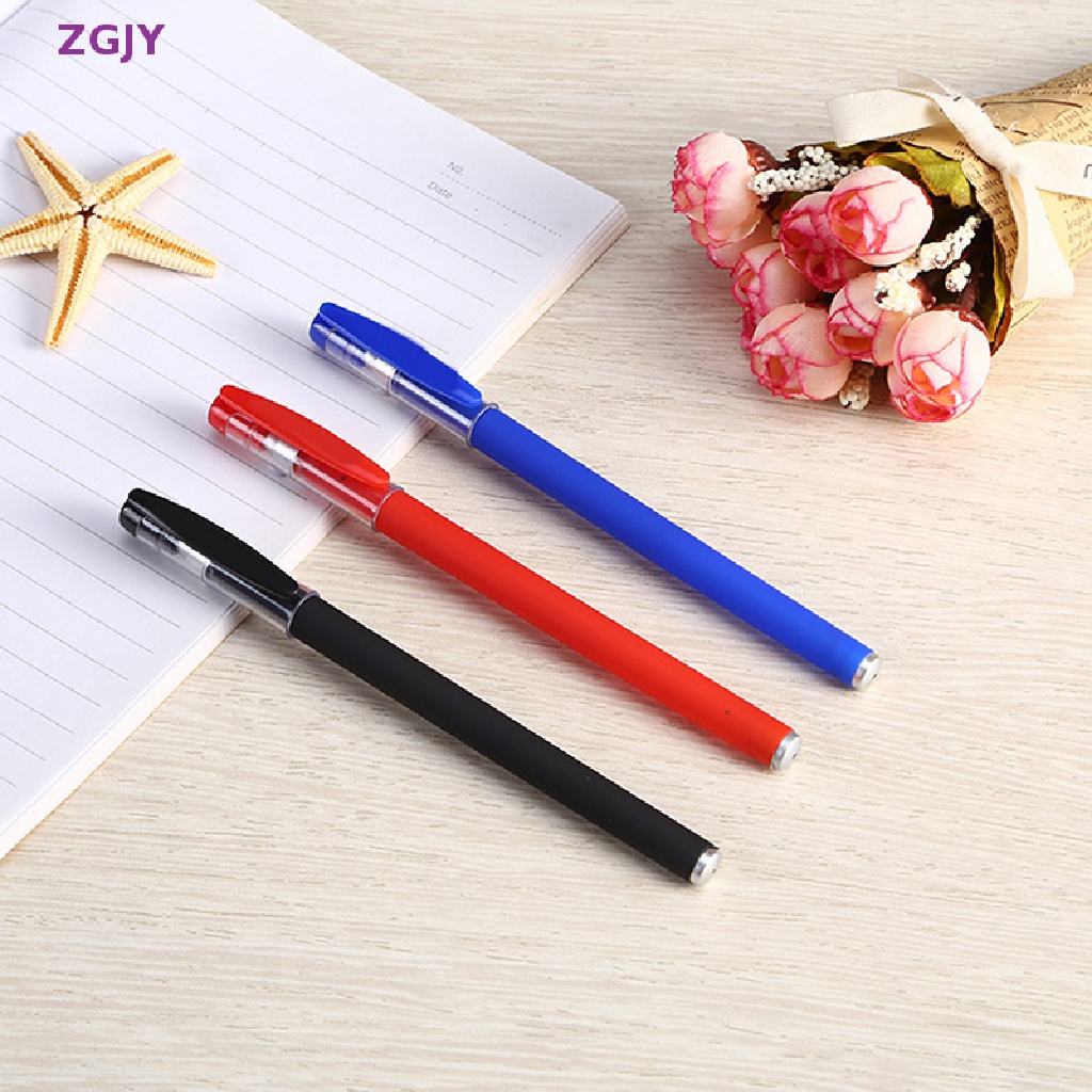 Set 10 Bút Bi Ngòi 0.5mm Mực Đỏ / Xanh Đáng Yêu Mới