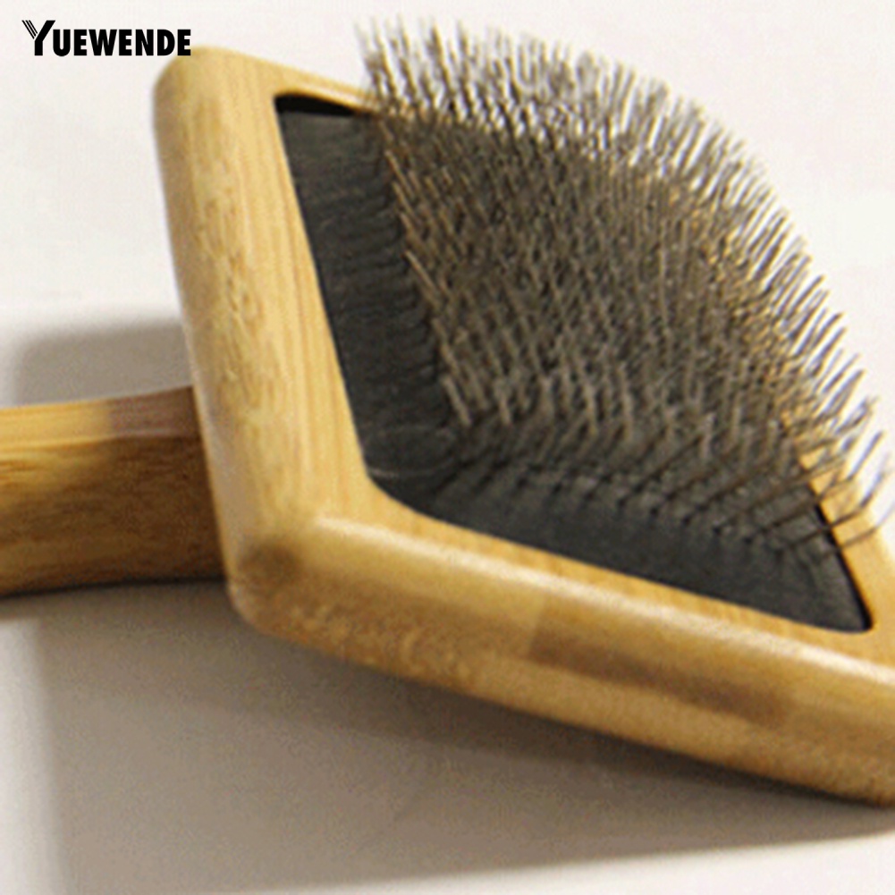 Lược Chải Lông Thú Cưng Với Tay Cầm Bằng Gỗ Tiện Dụng