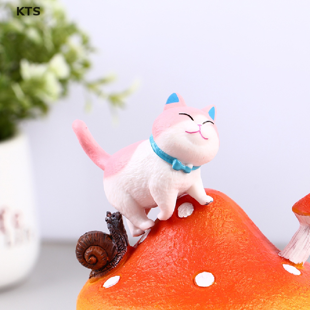 Set 9 Mô Hình Mèo Bằng Nhựa 5cm Dễ Thương Dùng Để Trang Trí