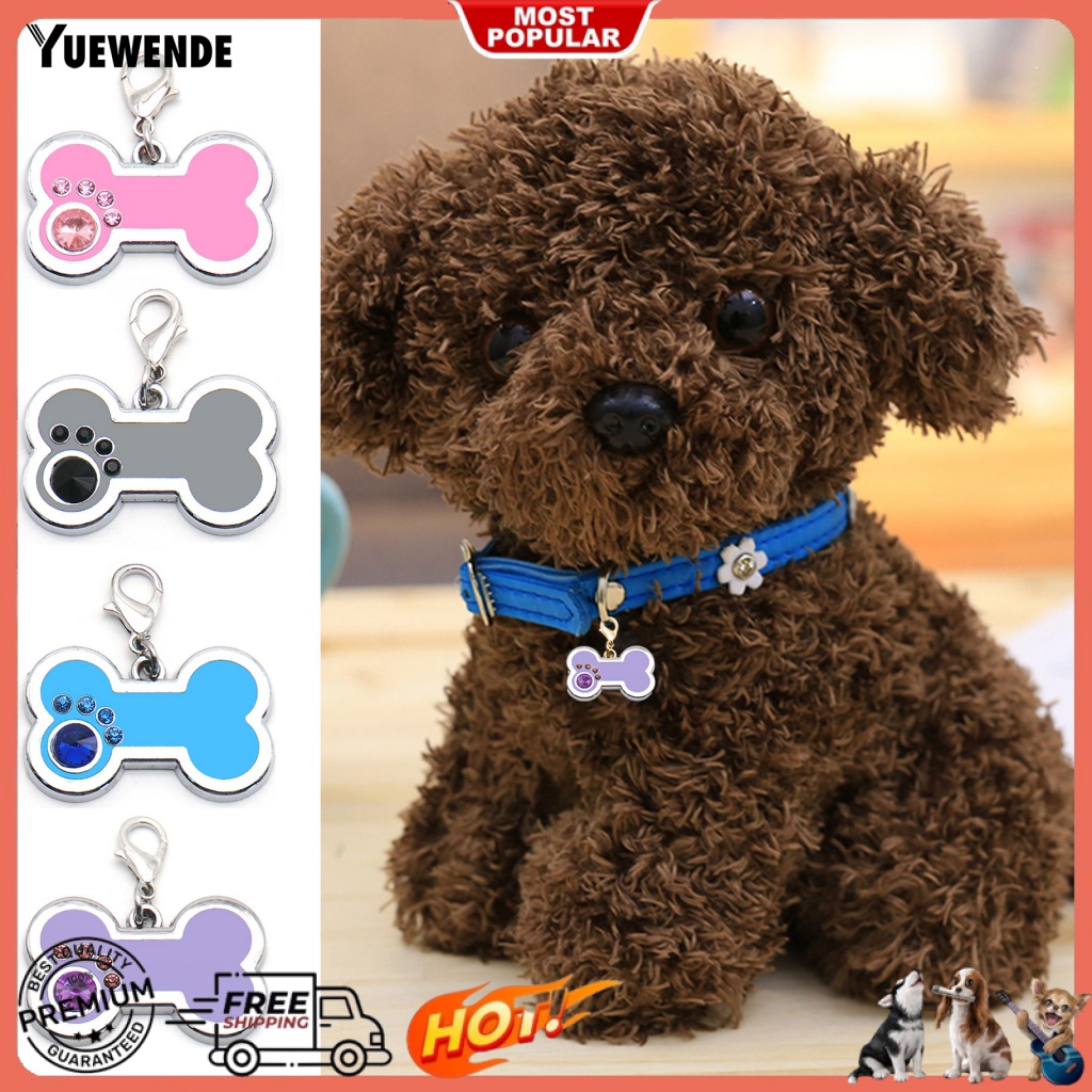 Thẻ ID Hình Khúc Xương Bằng Kim Loại Gọn Nhẹ Cho Thú Cưng