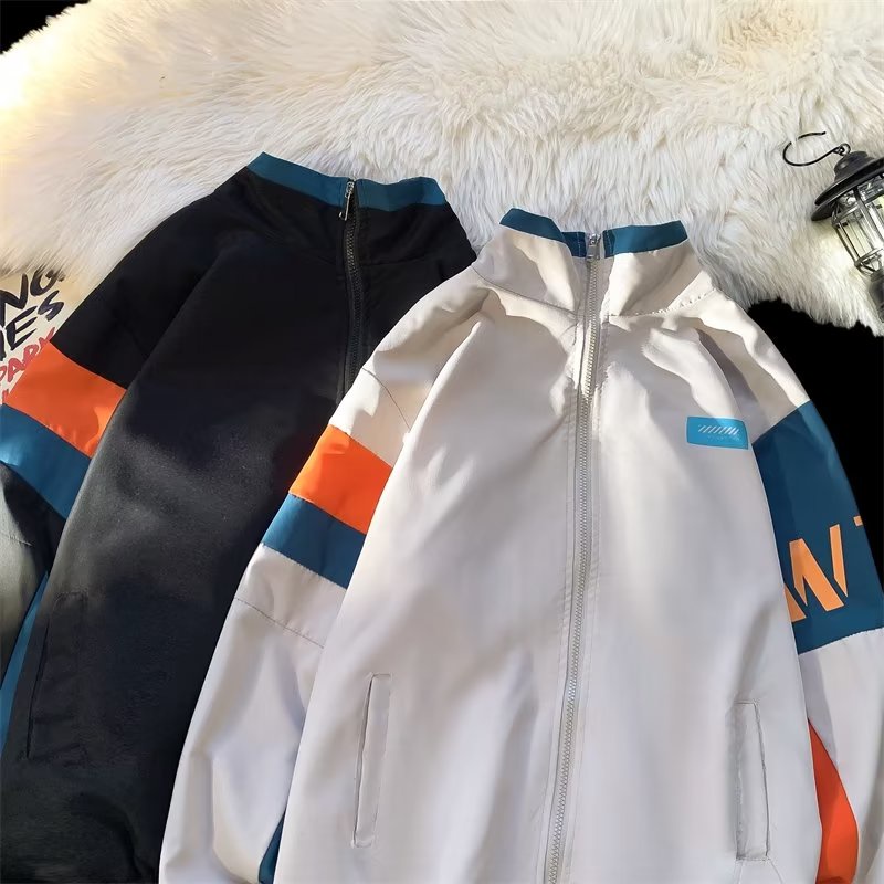 Áo Khoác Thể Thao Dáng Rộng Thời Trang Xuân Thu Phong Cách Hàn Quốc Cho Nam Giới