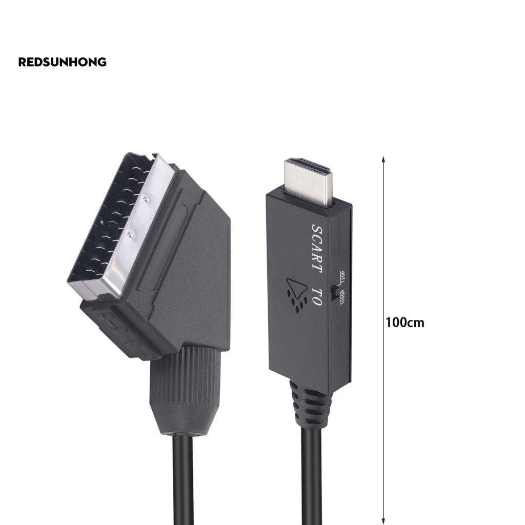 Cáp Chuyển Đổi Âm Thanh / Hình Ảnh SCART Sang HDMI 1080P Độ Phân Giải Cao