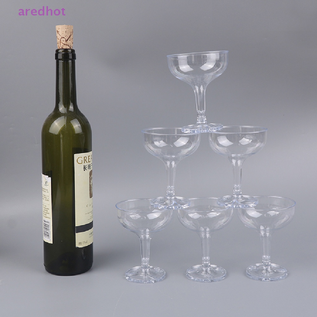 Bộ 6 Ly Uống Rượu Sâm Panh Bằng Acrylic Trong Suốt Mới