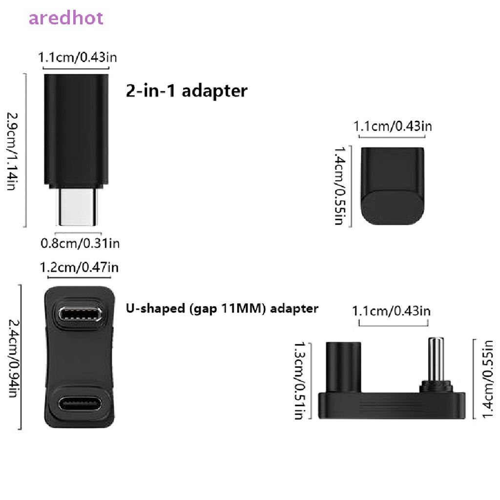 Bộ ChuyểN ĐổI 10Gbps 2 Trong 1 USB C 90 Độ, PD 100W Nhanh Chóng Mới