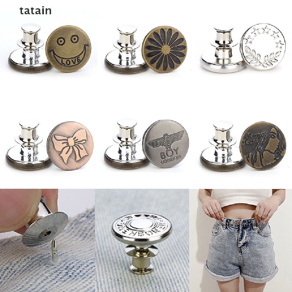 Nút Bấm Điều Chỉnh Quần Jean Giảm Eo Không Cần Đóng Đinh