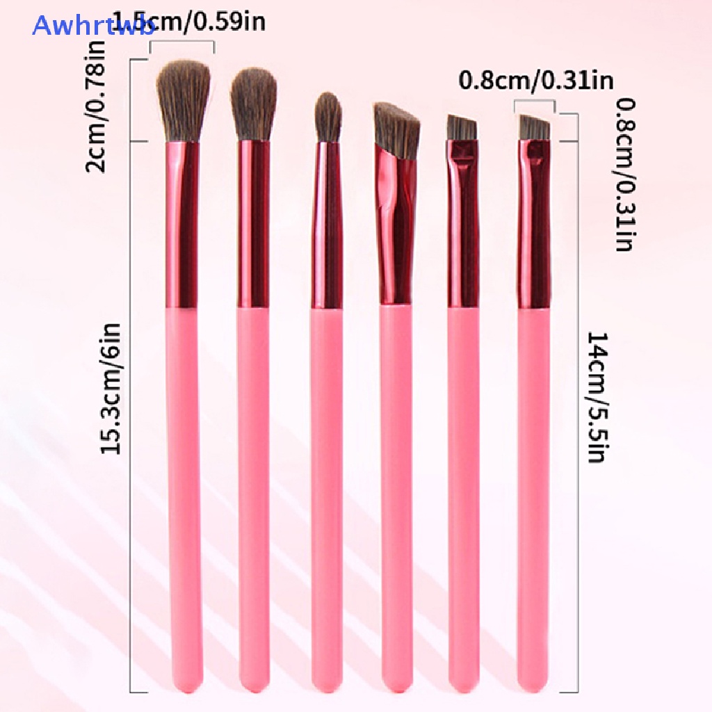 Set 6 Cọ Trang Điểm Chân Mày Awhrtwb Chất Lượng Cao