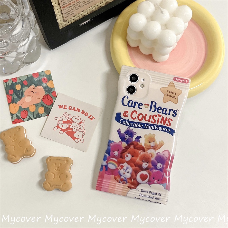 Ốp Điện Thoại Silicon Mềm Họa Tiết Nhân Vật Hoạt Hình Gấu Cho iPhone 14 13 12 11 Pro Max X XR Xs Max 6 7 8 Plus SE 2020