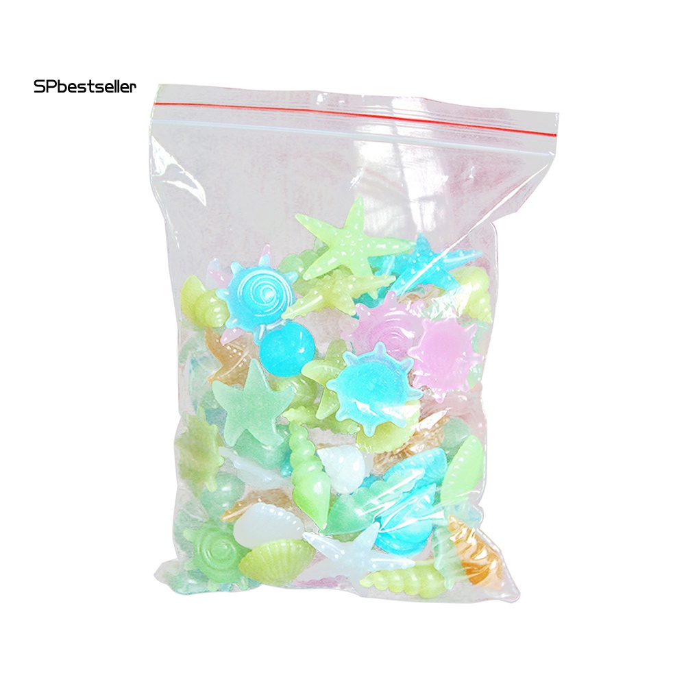 Set 50 Vỏ Sò / Sao Biển Dạ Quang Dùng Để Trang Trí Bể Cá