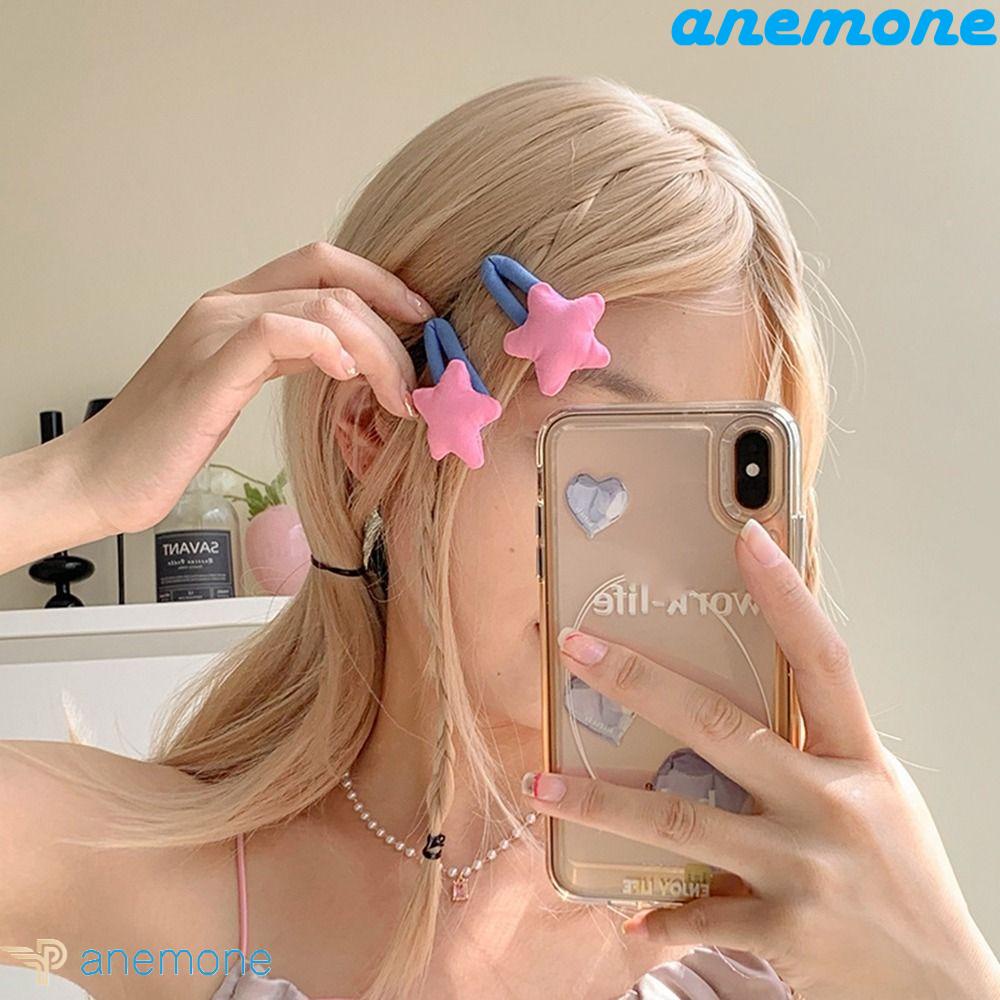 Kẹp Tóc Hình Ngôi Sao Năm Cánh Bằng Kim Loại Màu Sắc Ngọt Ngào Cho Bé