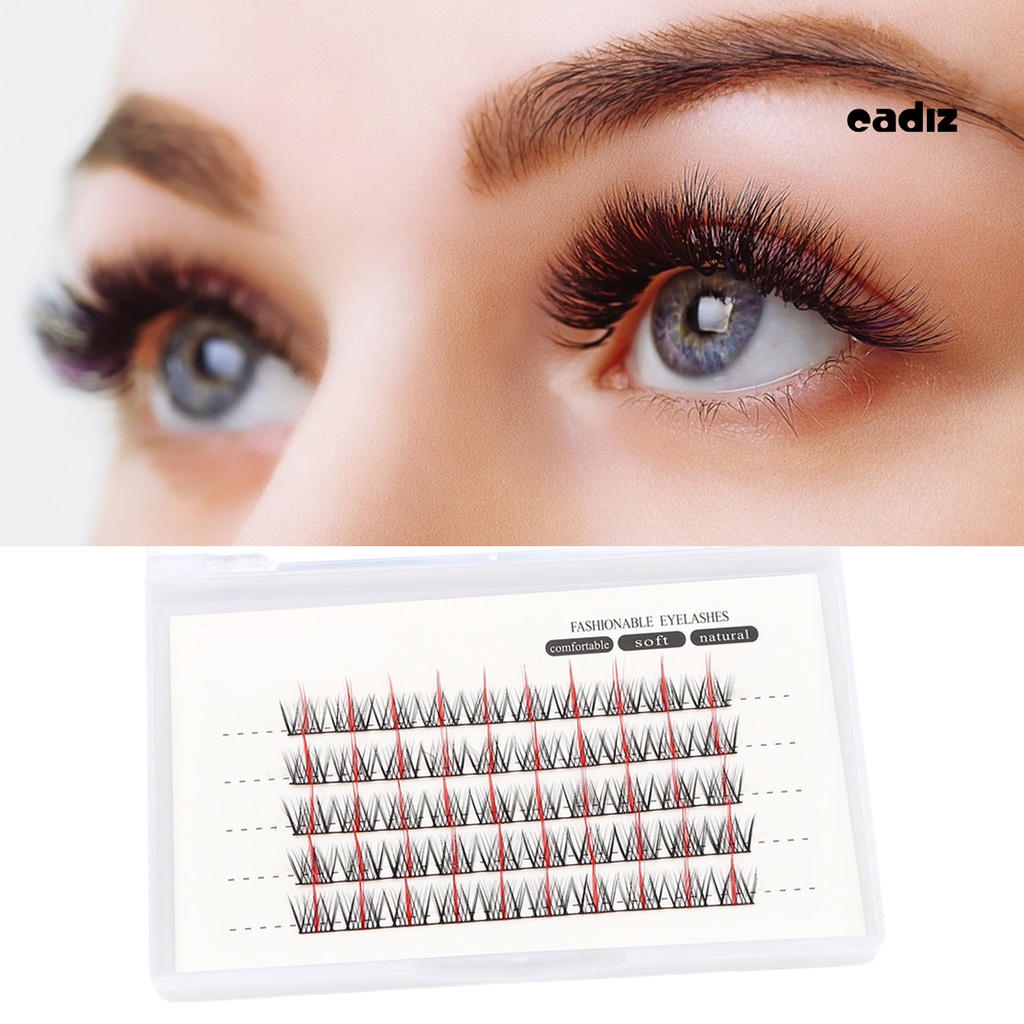 Set 50 Lông Mi Giả Xoăn Mềm Tự Nhiên Nhiều Màu Sắc Trang Điểm Dự Tiệc