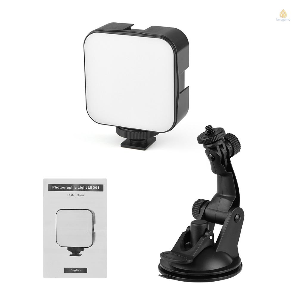 Đèn LED Chiếu Sáng Mini 5W 6500K 3 Ngàm Gắn Kèm Giá Đỡ Và Cốc Hút Chuyên Dụng Cho Phòng Họp Trực Tuyến / Phát Trực Tuyến