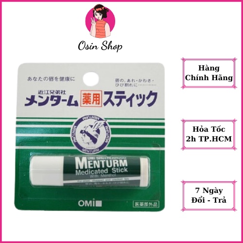 Son Dưỡng Môi OMI MENTURM Chống Khô Môi, Nứt Nẻ Nhật Bản - 4g