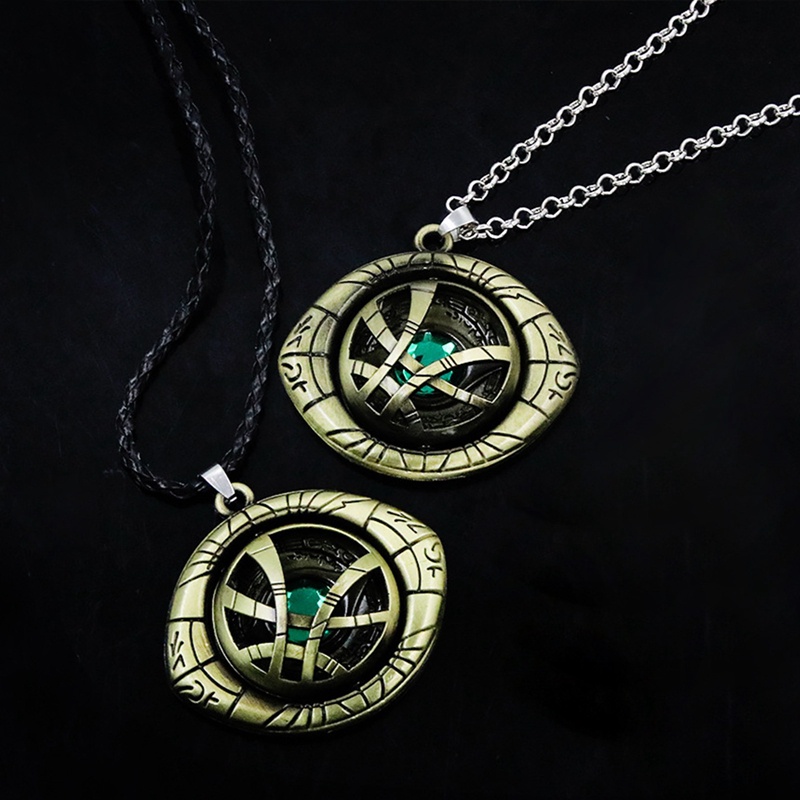 Vòng cổ Da Mặt Hình Nhân Vật Phim Doctor Strange Của Agamotto Cổ Điển Cho Nam