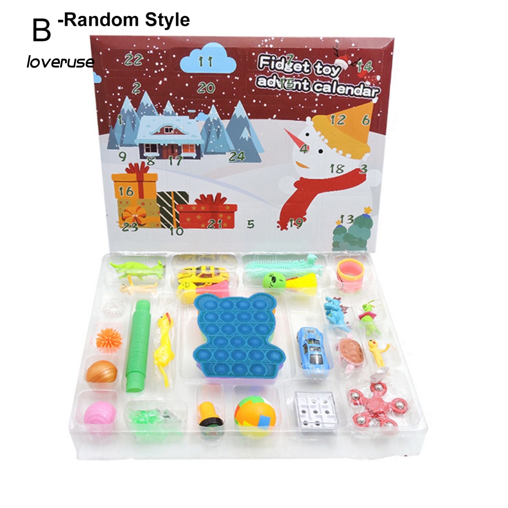 1 Bộ Đồ Chơi Bóp Nén Giảm Căng Thẳng Chủ Đề Giáng Sinh