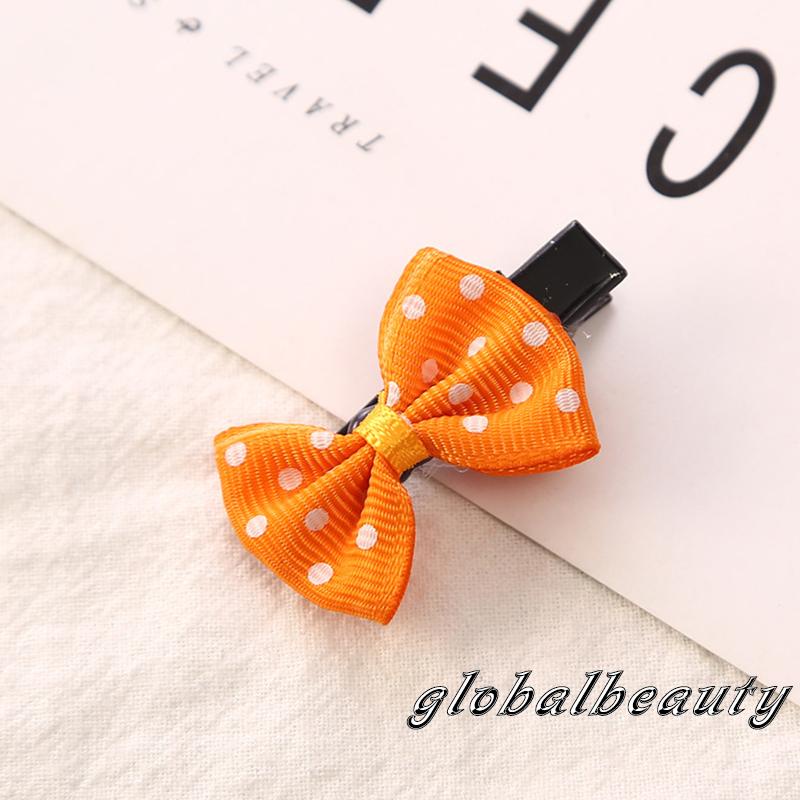 Kẹp Tóc Nơ Chấm Bi 00GB Cho Bé Gái Sơ Sinh