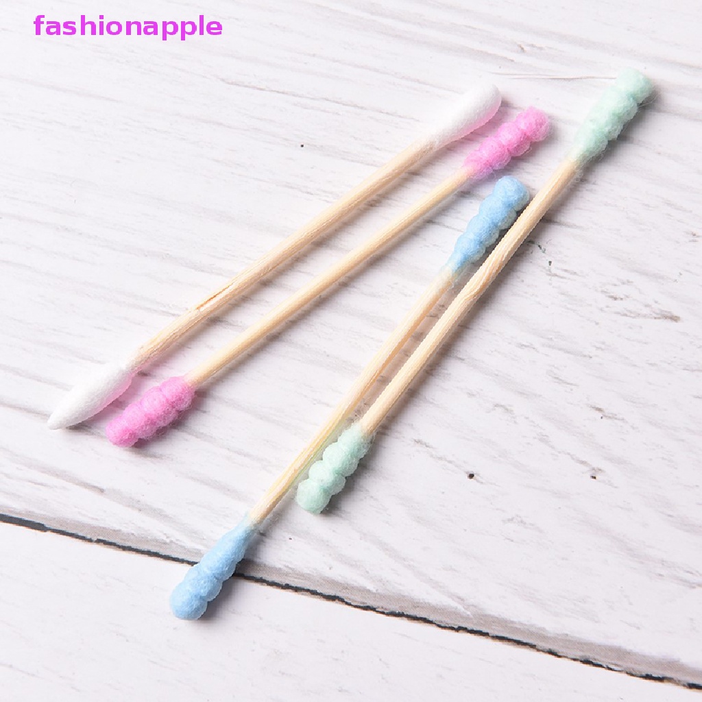 Bộ 100 Tăm Bông Cotton Hai Đầu Màu Sắc Kẹo Ngọt