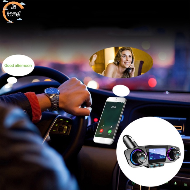 Tẩu Sạc Thông Minh Hai Cổng Usb Kiêm Máy Nghe Nhạc Mp3 Fm Bluetooth Bt06 Cho Xe Hơi