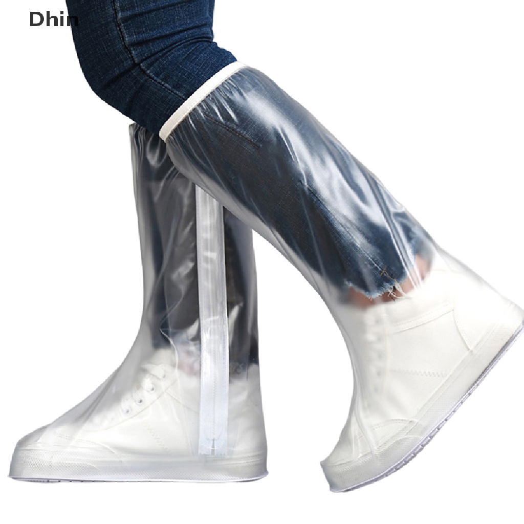 [Dhin] Vỏ Bọc Giày Đi Mưa Cổ Cao Dạng Nhấn Cạnh Dày Chống Mài Mòn Và Cá Tuyết Chất Lượng Cao Cho Nam Và Nữ