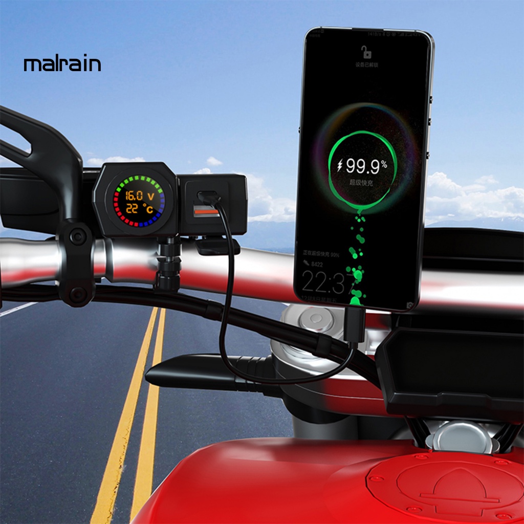 1 Bộ Sạc Điện Thoại USB 5V Tiết Kiệm Năng Lượng Chống Thấm Nước Cho Xe Máy