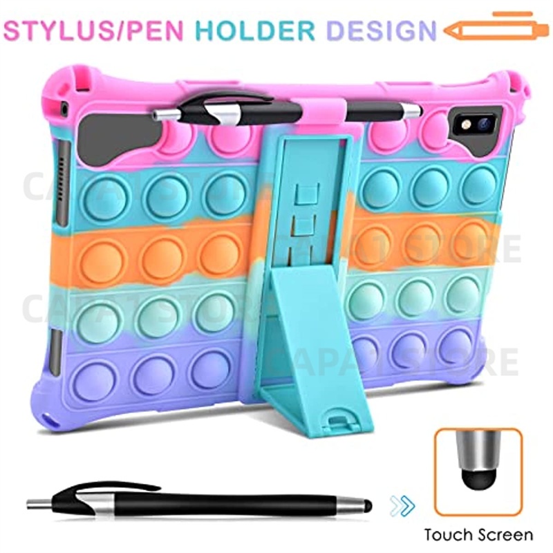 Free stylus Bao Đựng Máy Tính Bảng Bằng silicon Mềm Có Dây Đeo Vai Và Giá Đỡ Cho htc a103 2022 10.1 "