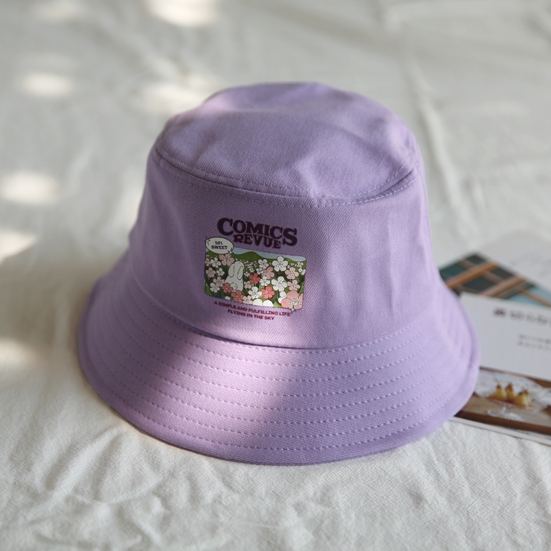 KW® Nón Bucket In Hình Dễ Thương Anime Phong Cách Nhật Bản Thời Trang Xuân Hè Cho Nữ