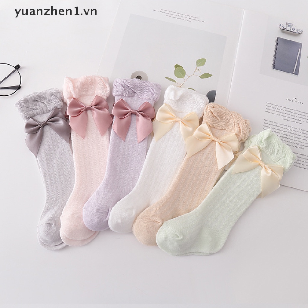 Vớ Chống Muỗi Đính Nơ Xinh Xắn Cho Bé