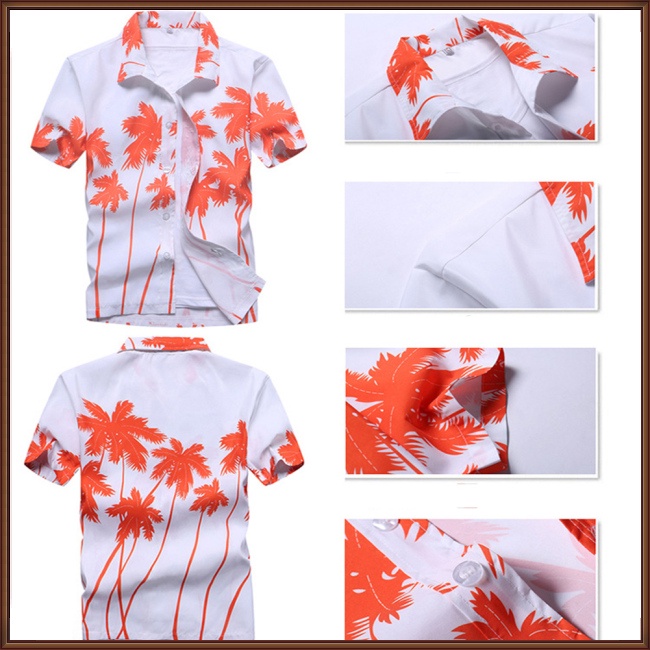 Áo Sơ Mi Ngắn Tay In Họa Tiết Thời Trang Dành Cho Nam