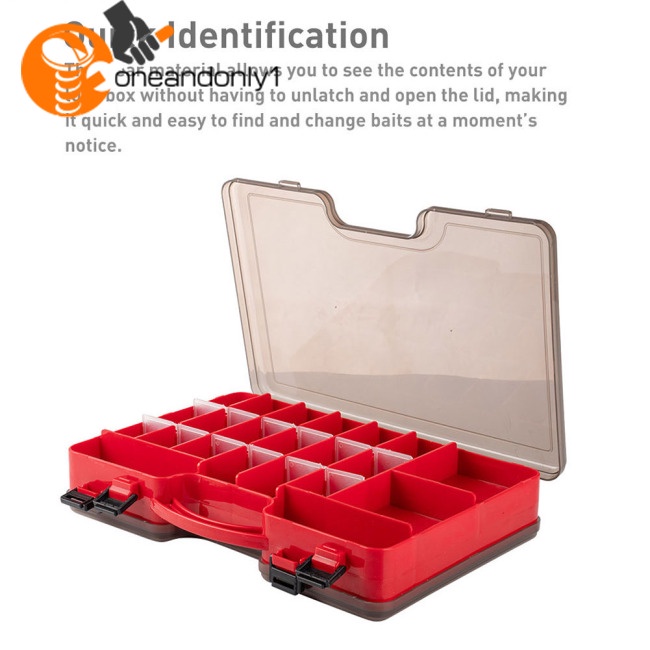 Hộp Đựng Mồi Câu Cá 2 Tầng Có Thể Điều Chỉnh Độ Bền Cao