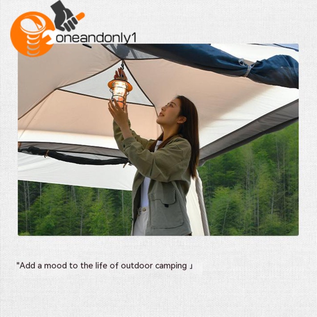 Đèn Led Cắm Trại 3 Mức Độ Siêu Sáng Có Tay Cầm Có Thể Sạc Lại Tiện Dụng