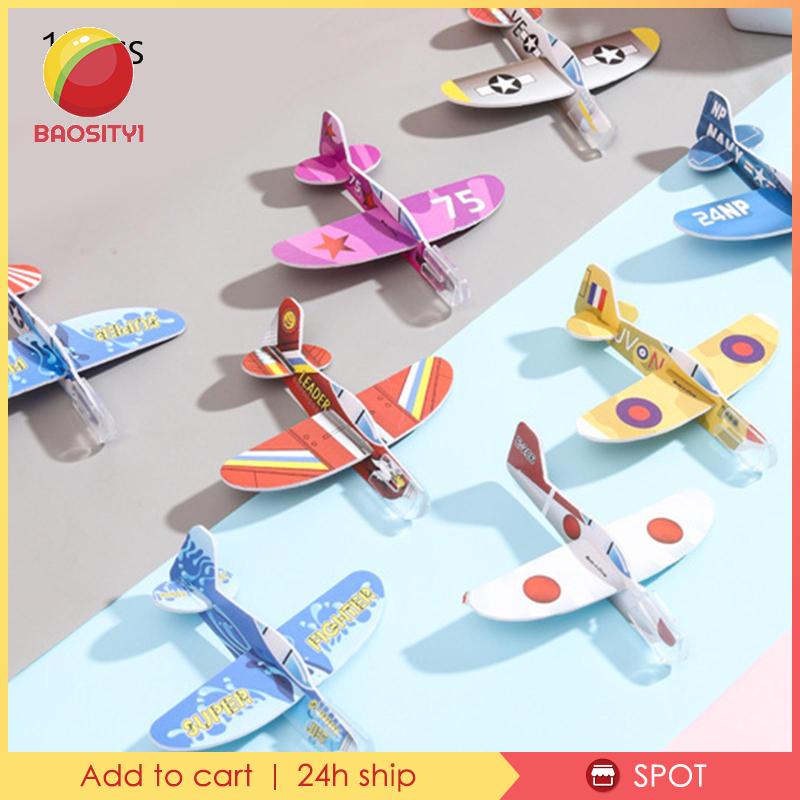 Set 10 Máy Bay Xốp Nhiều Màu Sắc Cho Bé 3 4 5 6 7 Tuổi 1